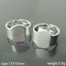 100pcs/pack,Ring Base,nickel free,for design,inside diameter 17mm，base diameter:15x11mm,ID4421
