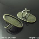 50pcs/pack,Jewelry finger ring, brass, inside diameter 16.5X39mm,ID1875