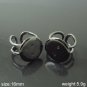 100pcs/pack,Ring Bases,Perfect for Cabochons, 16mm,ID8130