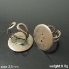 100pcs/pack,Ring Bases,Perfect for Cabochons, 25mm,ID10426