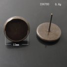 200pcs/pack,Hot parts,Jewelry brass ear stud component,12mm,ID4793