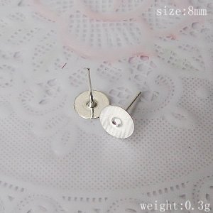 1000pcs/pack,Hot parts,Jewelry brass ear stud component,8mm,ID8265