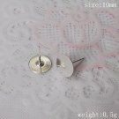 500pcs/pack,Hot parts,Jewelry brass ear stud component,10m,ID8024