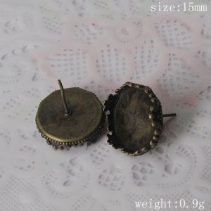 100pcs/pack,Hot parts,Earstud Components,Brass,:15mm,ID13162
