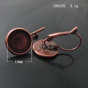 100pcs/pack,Hot parts,Brass Hook Earwire,14mm,ID6335