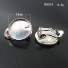 100pcs/pack,Hot parts,Brass Clip-On Earring Component,14mm,ID8284