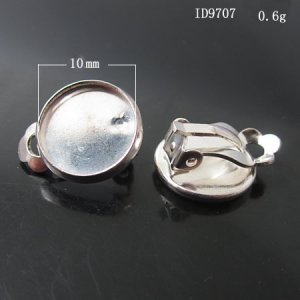 200pcs/pack,Hot parts,Brass Clip-On Earring Component,10mm,ID9707