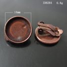 100pcs/pack,Hot parts,Brass Clip-On Earring Component,14mm,ID8284