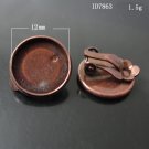 100pcs/pack,Hot parts,Brass Clip-On Earring Component,12mm,ID8263