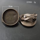 100pcs/pack,Hot parts,Brass Clip-On Earring Component,16mm,ID7864