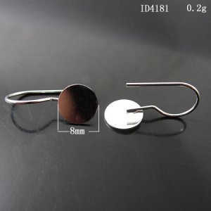 500pcs/pack,Hot parts,Jewelry brass hook Earwite,base diameter:8mm,15mm long ,ID4181