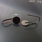 500pcs/pack,Hot parts,Jewelry brass hook Earwite,base diameter:8mm,15mm long ,ID4181