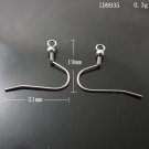 1000pcs/pack,Hot parts,Brass Hook Earwire,21X19mm,Hole:2mm,Ball:3mm,ID9935