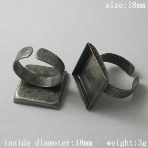 100pcs/pack,Style popular in Europe,Brass Finger Ring Finding,18mm,ID12110