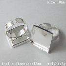 100pcs/pack,Style popular in Europe,Brass Finger Ring Finding,18mm,ID12110