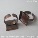 100pcs/pack,Style popular in Europe,Brass Finger Ring Finding,18mm,ID12110