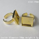 100pcs/pack,Style popular in Europe,Brass Finger Ring Finding,16mm,ID8660