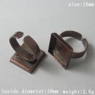 100pcs/pack,Style popular in Europe,Brass Finger Ring Finding,16mm,ID8660