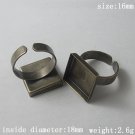 100pcs/pack,Style popular in Europe,Brass Finger Ring Finding,16mm,ID8660