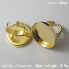 100pcs/pack,Style popular in Europe,Ring Bases,Perfect for Cabochons，base diameter 25mm,ID3573