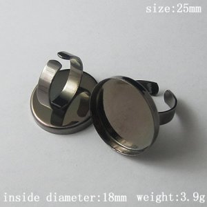 100pcs/pack,Style popular in Europe,Ring Bases,Perfect for Cabochons&iuml;&frac14;�base diameter 25mm,ID3573