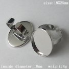 100pcs/pack,Style popular in Europe,Ring Bases, 18X25mm,ID8943