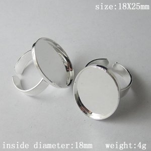 100pcs/pack,Style popular in Europe,Ring Bases, 18X25mm,ID8943