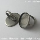 100pcs/pack,Style popular in Europe,Fashion accessories copper ring, 18X25mm,ID8942
