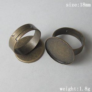 200pcs/pack,Style popular in Europe,Ring Bases, 18mm,ID11651