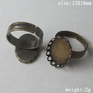 200pcs/pack,Style popular in Europe,Ring Bases, 13X18mm,ID13425