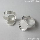 200pcs/pack,Style popular in Europe,Ring Bases, 13X18mm,ID13425