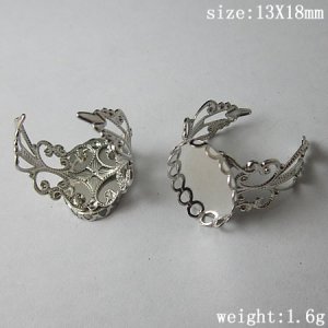 200pcs/pack,Style popular in Europe,Ring Bases, 13X18mm,ID11342