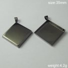 100Pcs/pack,Hot sale,Prismatic, Brass Pendant Blank,35mm,ID5636