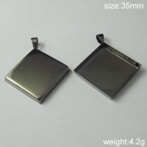 100Pcs/pack,Hot sale,Prismatic, Brass Pendant Blank,35mm,ID5636