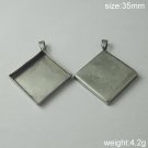 100Pcs/pack,Hot sale,Prismatic, Brass Pendant Blank,35mm,ID5636