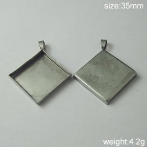 100Pcs/pack,Hot sale,Prismatic, Brass Pendant Blank,35mm,ID5636