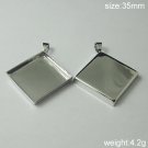 100Pcs/pack,Hot sale,Prismatic, Brass Pendant Blank,35mm,ID5636