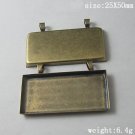 50Pcs/pack,Hot sale,Rectangle, Brass Pendant Blank,25X50mm,ID5894