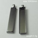 100s/pack,Hot sale,Rectangle, Brass Pendant Blank,10X50mm,ID6093