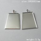 100s/pack,Hot sale,Trapezoid, Brass Pendant Blank,19X31X26mm,ID7639