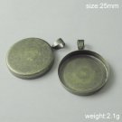 100s/pack,Hot sale,Circular, Brass Pendant Blank,25mm,ID2365