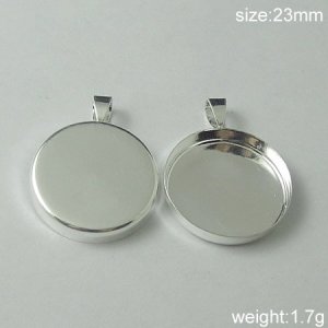 100s/pack,Hot sale,Circular, Brass Pendant Blank,23mm,ID5562