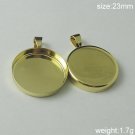 100s/pack,Hot sale,Circular, Brass Pendant Blank,23mm,ID5562