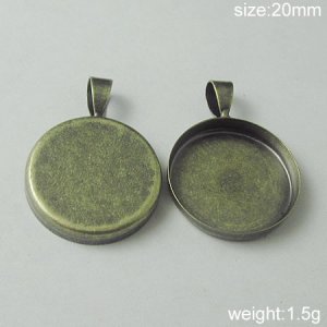 200s/pack,Hot sale,Circular, Brass Pendant Blank,20mm,ID10380