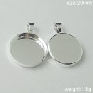 200s/pack,Hot sale,Circular, Brass Pendant Blank,20mm,ID10380