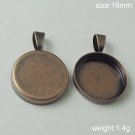 100s/pack,Hot sale,Circular, Brass Pendant Blank,18mm,ID5806