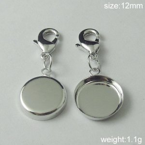 200s/pack,Hot sale,Circular, Brass Pendant Blank,12mm,clasp size:12x7mm,ID10834