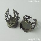 100pcs/pack,Style popular in Europe,Ring Bases, 15mm,ID10124
