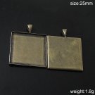 100s/pack,Hot sale, Brass Pendant Blank, 25mm,D10817