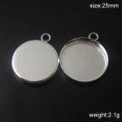 100s/pack,Hot jewelry accessories, Brass Pendant Blank,25mm,ID10385